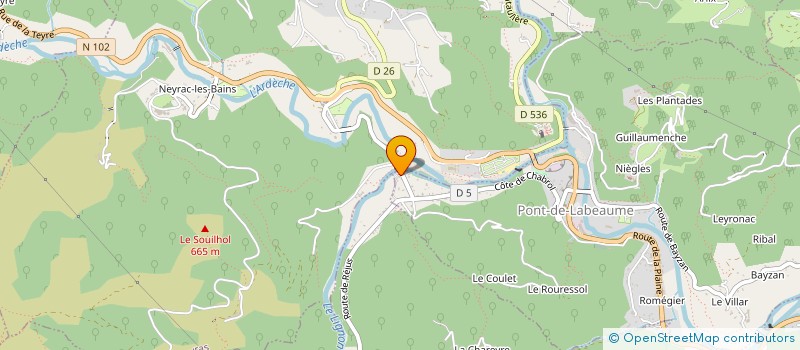 localisation de l'entreprise MADAME DELPHINE CHARLES WALLNER  PONT-DE-LABEAUME