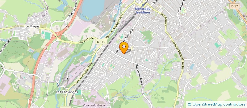 localisation de l'entreprise MADAME DELPHINE CHAROLLAIS  MONTCEAU LES MINES