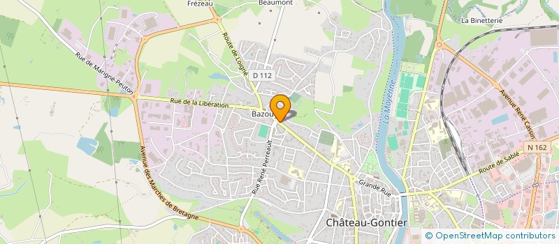 localisation de l'entreprise MADAME DELPHINE CHASLERIE à CHATEAU-GONTIER-SUR-MAYENNE