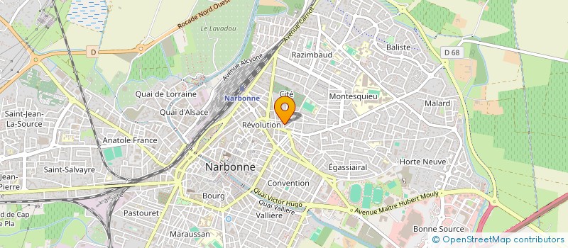 localisation de l'entreprise MADAME DELPHINE CHASTAGNER  NARBONNE