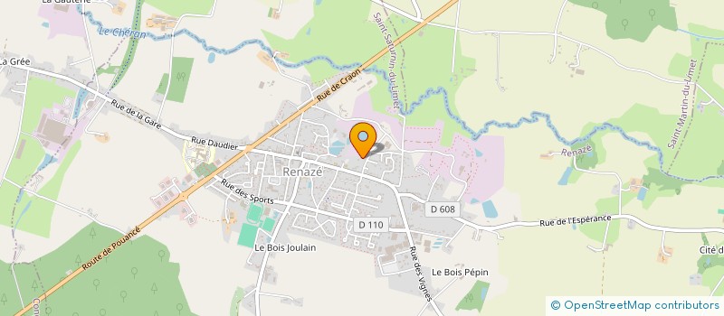 localisation de l'entreprise MADAME DELPHINE CHATELAIN  RENAZE