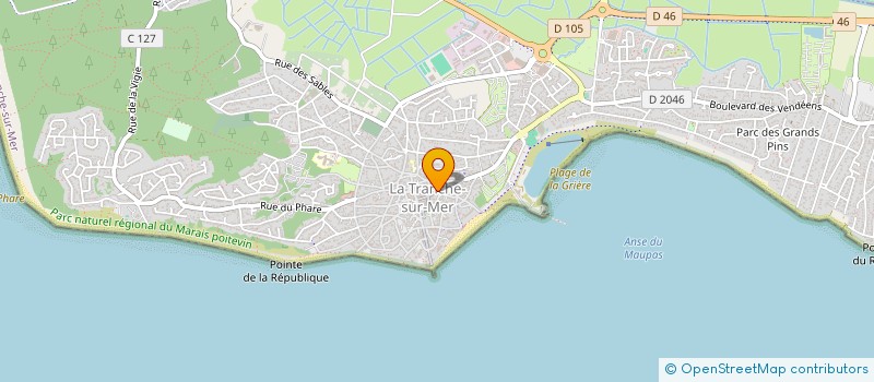 localisation de l'entreprise MADAME DELPHINE CHAUMONT à LA TRANCHE-SUR-MER
