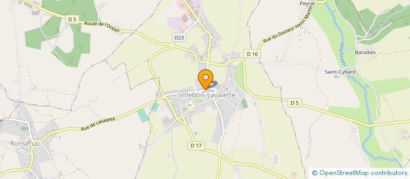 localisation de l'entreprise MADAME DELPHINE CHEIGNON à VILLEBOIS-LAVALETTE