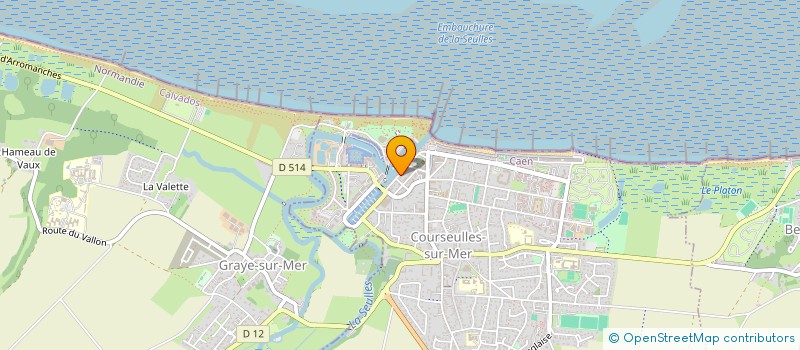 localisation de l'entreprise MADAME DELPHINE CHEVALIER  COURSEULLES-SUR-MER