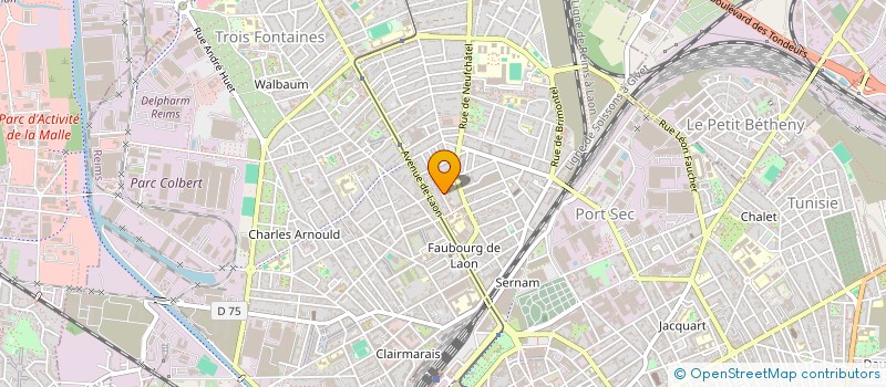 localisation de l'entreprise MADAME DELPHINE CHEVALIER  REIMS