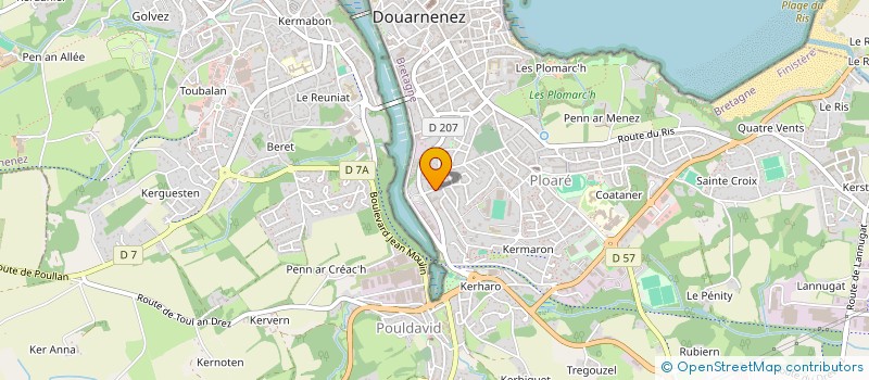 localisation de l'entreprise MADAME DELPHINE CHIMIER  DOUARNENEZ