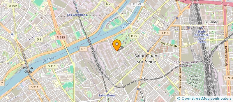 localisation de l'entreprise MADAME DELPHINE CHIN à SAINT-OUEN-SUR-SEINE
