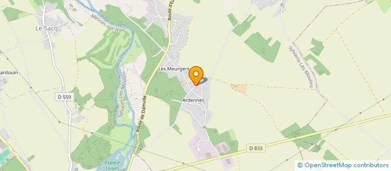 localisation de l'entreprise MADAME DELPHINE CHRISTOPHE  SYLVAINS-LES-MOULINS