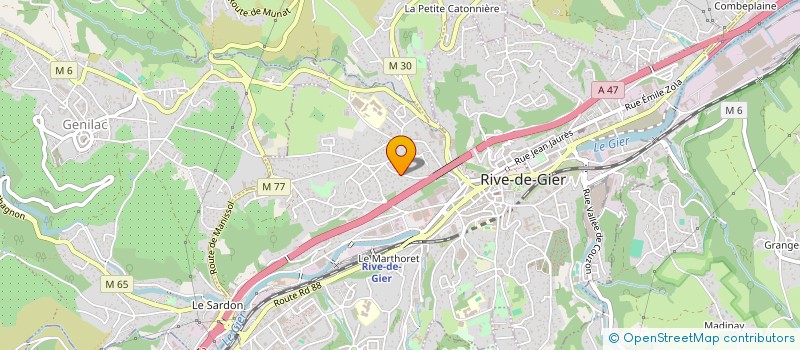 localisation de l'entreprise MADAME DELPHINE CLEMENT  RIVE-DE-GIER