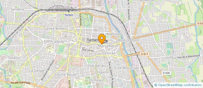 localisation de l'entreprise MADAME DELPHINE CLICHET à TARBES