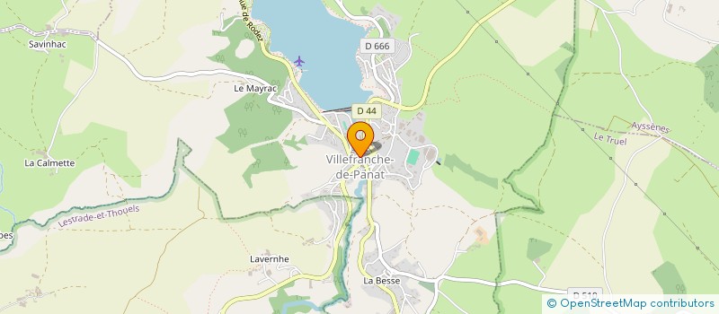 localisation de l'entreprise MADAME DELPHINE CLUZEL  VILLEFRANCHE-DE-PANAT