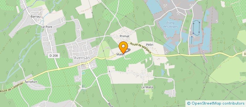 localisation de l'entreprise MADAME DELPHINE COCUREAU  AVENSAN