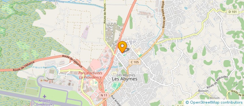localisation de l'entreprise MADAME DELPHINE COLINE à LES ABYMES