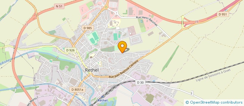 localisation de l'entreprise MADAME DELPHINE COLLART  RETHEL