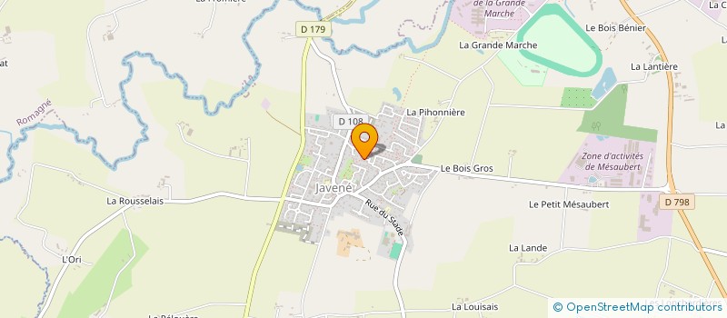 localisation de l'entreprise MADAME DELPHINE COLMANT  JAVENE