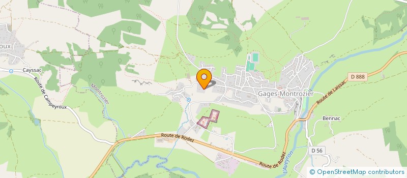 localisation de l'entreprise MADAME DELPHINE CONSTANS  MONTROZIER