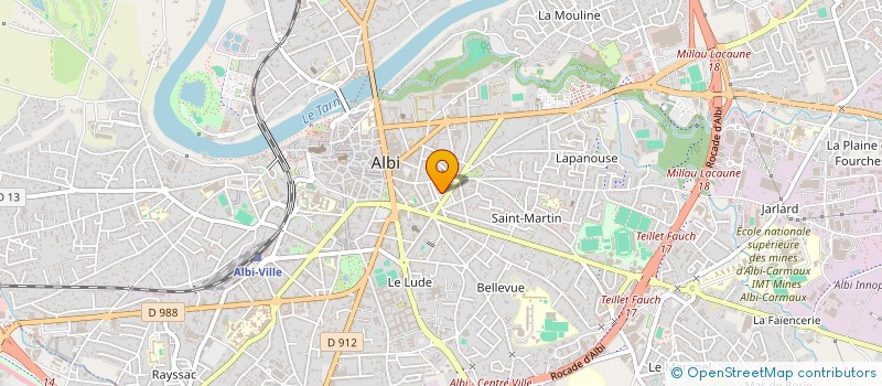 localisation de l'entreprise MADAME DELPHINE COPPEE à ALBI