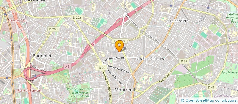 localisation de l'entreprise MADAME DELPHINE CORVISIER à MONTREUIL