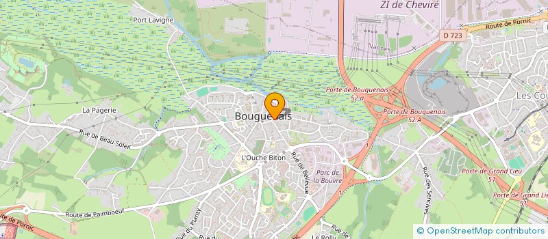 localisation de l'entreprise MADAME DELPHINE COSSAIS  BOUGUENAIS