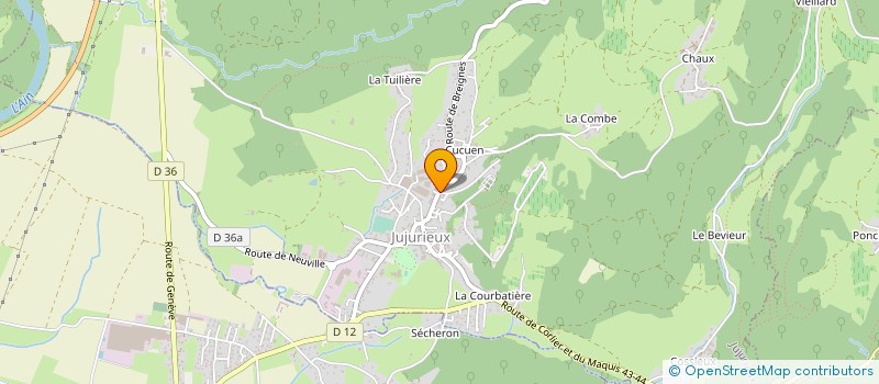 localisation de l'entreprise MADAME DELPHINE COSTANTINI à JUJURIEUX