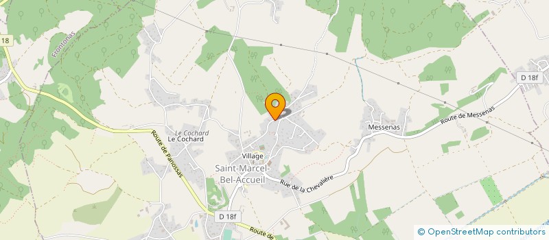 localisation de l'entreprise MADAME DELPHINE COUPAYE  SAINT-MARCEL-BEL-ACCUEIL