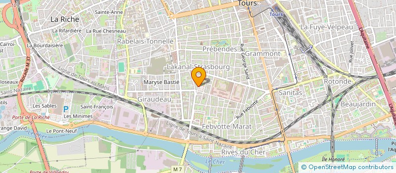 localisation de l'entreprise MADAME DELPHINE COURADEAU  TOURS