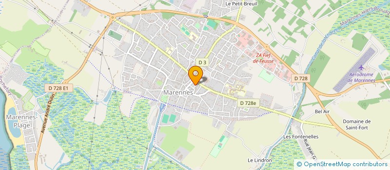 localisation de l'entreprise MADAME DELPHINE COURTIGNE  MARENNES-HIERS-BROUAGE