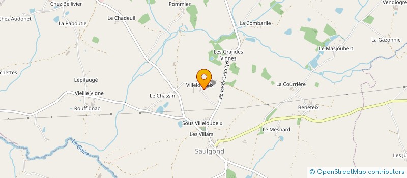 localisation de l'entreprise MADAME DELPHINE COUTELIN à SAULGOND
