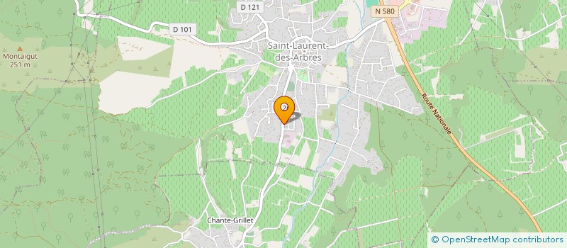 localisation de l'entreprise MADAME DELPHINE COVASSIN  SAINT-LAURENT-DES-ARBRES