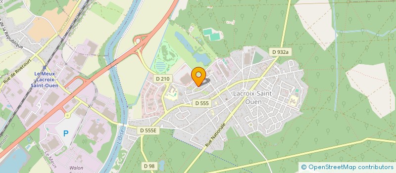 localisation de l'entreprise MADAME DELPHINE CRETON  LACROIX-SAINT-OUEN