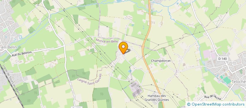 localisation de l'entreprise MADAME DELPHINE CROISEAU  LAIGNE-EN-BELIN