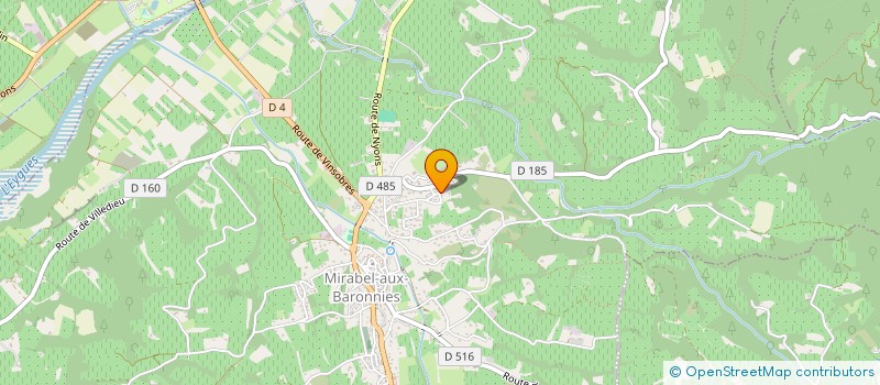 localisation de l'entreprise MADAME DELPHINE CUAZ à MIRABEL-AUX-BARONNIES