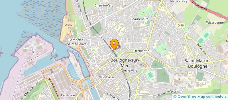 localisation de l'entreprise MADAME DELPHINE D'ANDREA  BOULOGNE-SUR-MER