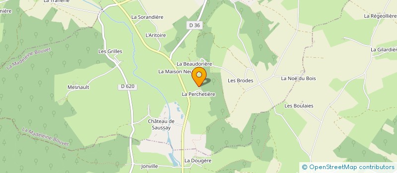 localisation de l'entreprise MADAME DELPHINE DA SILVA à LA MADELEINE-BOUVET