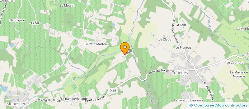 localisation de l'entreprise MADAME DELPHINE DABZAT  MONESTIER