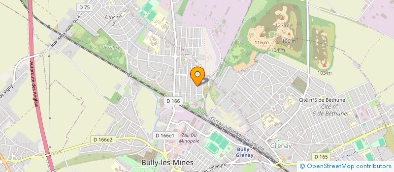 localisation de l'entreprise MADAME DELPHINE DAILLIEZ  BULLY-LES-MINES