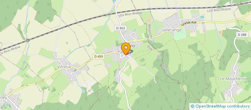 localisation de l'entreprise MADAME DELPHINE DALL'O  PELOUSEY