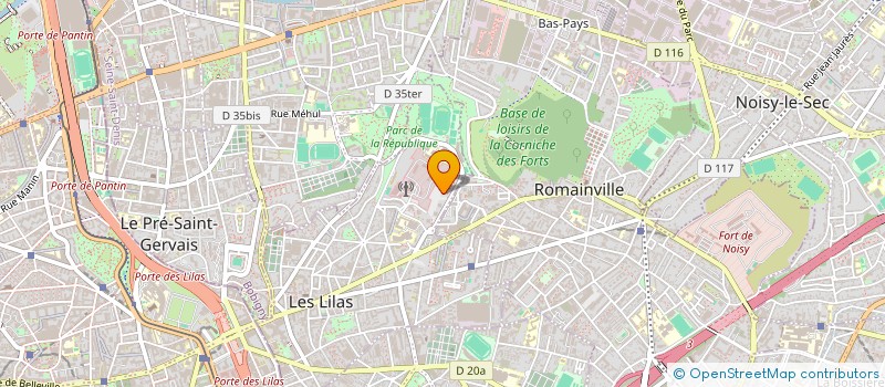 localisation de l'entreprise MADAME DELPHINE DAMOURETTE  LES LILAS