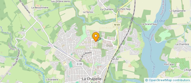 localisation de l'entreprise MADAME DELPHINE DANIEL  LA CHAPELLE-SUR-ERDRE