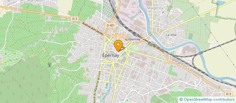 localisation de l'entreprise MADAME DELPHINE DARGAUD à EPERNAY