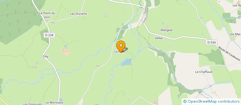 localisation de l'entreprise MADAME DELPHINE DARGES  SAINT-PLAISIR