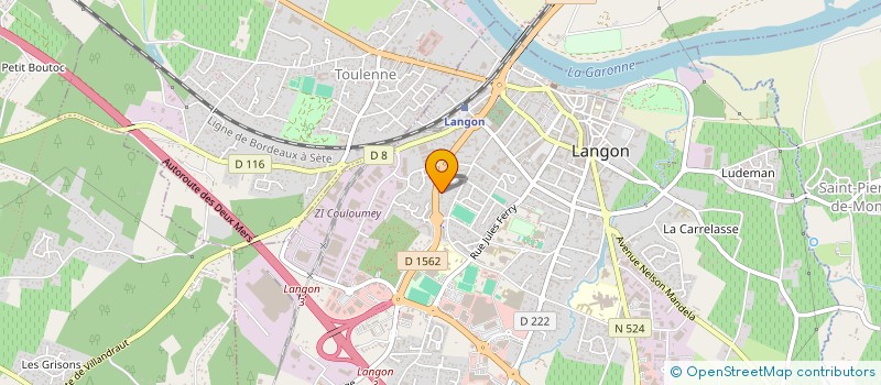 localisation de l'entreprise MADAME DELPHINE DE CANCELLIS  LANGON