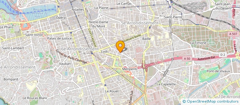 localisation de l'entreprise MADAME DELPHINE DE LA VAISSIERE DE LA VERGNE à MARSEILLE