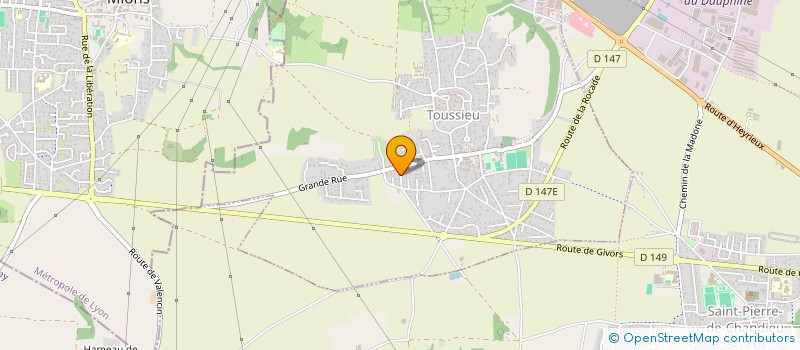 localisation de l'entreprise MADAME DELPHINE DEBARD  TOUSSIEU