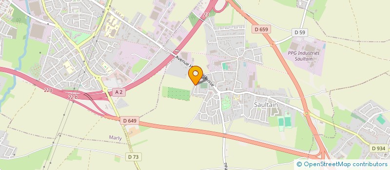 localisation de l'entreprise MADAME DELPHINE DEBUREAUX  SAULTAIN