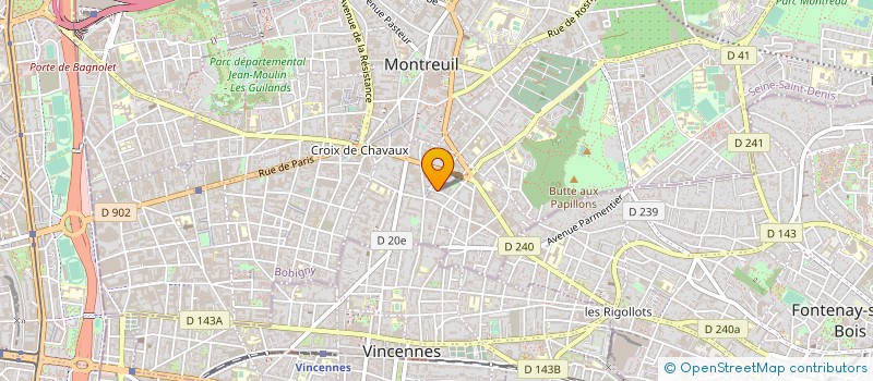 localisation de l'entreprise MADAME DELPHINE DECHAUD à MONTREUIL