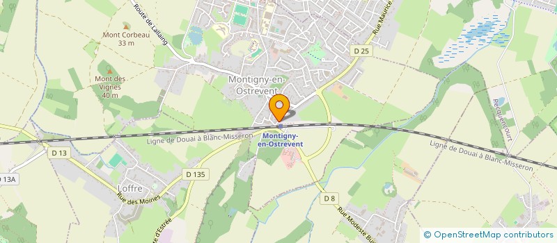 localisation de l'entreprise MADAME DELPHINE DECHERF  MONTIGNY-EN-OSTREVENT