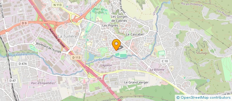 localisation de l'entreprise MADAME DELPHINE DECLE  VITROLLES