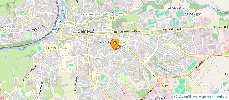 localisation de l'entreprise MADAME DELPHINE DEGUETTE  SAINT-LO