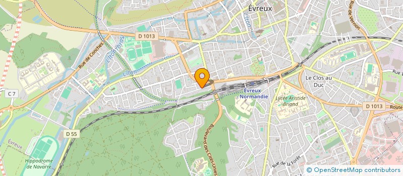 localisation de l'entreprise MADAME DELPHINE DEINIEAU  EVREUX